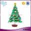 China manufacturer wholesale zinc alloy rhinestone enamel christmas pine tree brooch