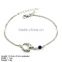 BXA-0935 2016 New Lapis Lazuli Bead Silver Bracelet,Newest Religion 925 Silver Bracelet