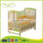 WBC-18B high quality eco-friendly soft wood softtextile baby cot bed prices