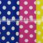 best selling product white dot on dark blue poly milk fiber fabric Spandex Fabric 4way strentch