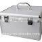 High quality aluminum cd storage case with cd sleeve inside 400pcs CD bags JH-175