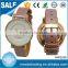 Fashion women dress slim stone case leather strap ladies wrist watch