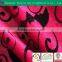 China manufacturer flower polyester flocked sofa upholstery fabric ZJ015