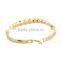 Gold alloy bracelet European style simple round pearl bracelets