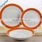 2016 colorful table set porcelain dinner set ceramic 18pcs set