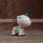 sitting animal plastic diy toys for sale, white animal diy toys for children make in china factory