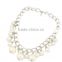 2015 new fashion pearl necklace gold jewelry