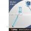 KJstar Z06-4 Volume Key Cable Selfie Stick with foldable designed smart phone clip