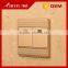 BIHU golden color PC panel wireless light 2 gang 2 way switch for home use