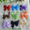 High quality colorful ribbon hair bow for baby charistmas party