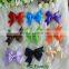 High quality colorful ribbon hair bow for baby charistmas party