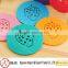 Durable Laser Cutting Circular Strawberry Pattern Felt Cup Mat