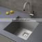 Zero-Radius Handmade Undermount Single Bowl Stainless Steel Bar Sink clash clans