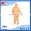 winter disposable orange coveralls
