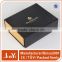 brief style golden hot stamping logo book like paper fold over box