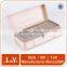 foam inside suitcase style design paper box with metal buttons