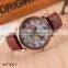 Fashion Map Roman Numerals Wristwatch Leather Bracelet Wrist Watch