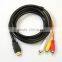 1.5M high speed 1080p HDMI Male to 3RCA 3 RCA Video Audio AV Cable