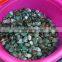 green color polished natural rock agate tumble stone