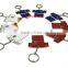 sublimation T-shirt Shape Keychain,printable polymer keychain,customed keychain gift