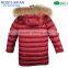 Duck Down Hooded Jacket with Detachable Raccoon Fur New Children Clothing 2016 Winter