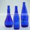 Bulk wholesale dark blue wine bottles paint liquor bottles amber olive oil bottles