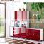 Red Lacquer Kitchen Cabinet Simple Designs