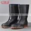 Pvc rain boots for farm, safety rain boots