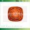 2015 Square Woven Wood Snack or Salad Serving Bowl