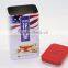 rectangular mini tea caddy tin can