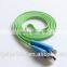 Flashing LED Smile Face Micro USB Data Sync Charging Flat Cable for Samsung HTC