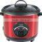 red color stainless steel straight body 10 cup rice cooker with steamer