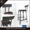 Metal antique bar stool high chair