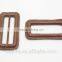 Inner Diameter 4.8 cm Brown Real Leather Buckles Buttons with Metal Pin