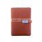 customize A5 PU PVC faux leather notebook with USB flash drive