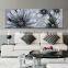 canvas semi abstract flower oil painting for wall decor
