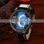 promotional electric gift leather band quartz watches for men
