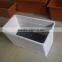 UV protection rectangular planter with black drain board
