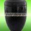 interesting promotional JET BLACK MARBLE URNS