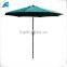 UV resistant treated polyester fabric, waterproof,fade resistant Patio Dark Green garden line Umbrella