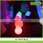 hot sale best seller LED plastic peach ball / LEDwaterproof peach ball / LED waterproof glowing peach
