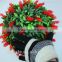 man made craft decoration 30cm Diameter red green grass ball
