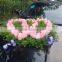 double heart green flower foam for floral arrangements