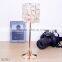 New arrival The cube shaped crystal candlestick metal plated candle holder stand for home decor