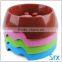 New Arrival Durable Lovely Plastic pp round pet bowl/dog bowl/cat bowl with dog paw prints for sale