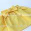 High quality solid candy color 100% cotton mini skirt with beautiful bowknot