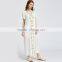 White short sleeve maxi Dress, women emboriedered fashion mesh dress