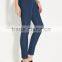 2017 Guangzhou Shandao New Arrival Latest Design Wholesale Manufacture 95% Cotton 5% Spandex Tight Jean Pocket Design Trousers