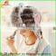 cute cartoon animal plush hat long ear as glove