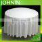 Wholesale 132'' white round plain 100% polyester wedding table cloth